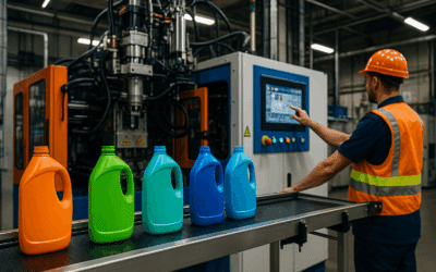 Latest Automatic Extrusion Blow Molding Machine for HDPE Detergent Bottles