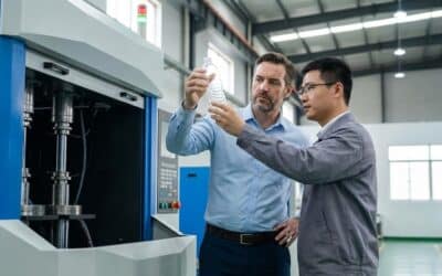 How can I ensure that the all-electric extrusion blow molding machine I purchase is capable of producing bottles with uniform wall thickness?