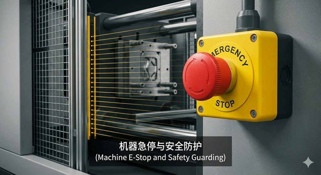 Business handshake in manufacturing plant with team (ID#5)