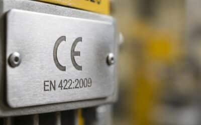 In the European market, what specific safety standards must I comply with when importing an all-electric extrusion blow molding machine?