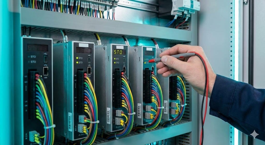 Magnifying glass over technical drawings and agreement (ID#4)