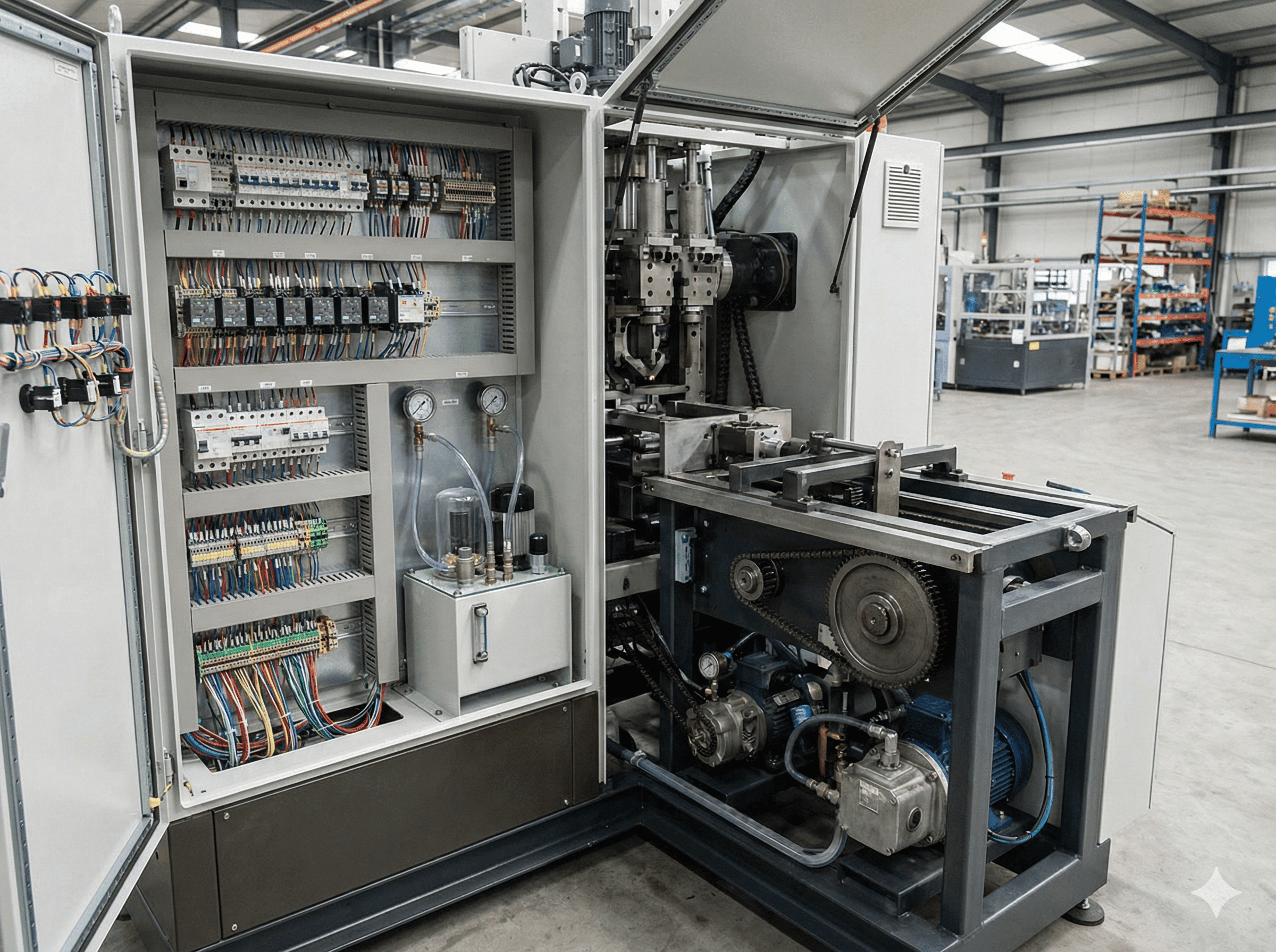Maintenance-friendly design with accessible blow molding machine components