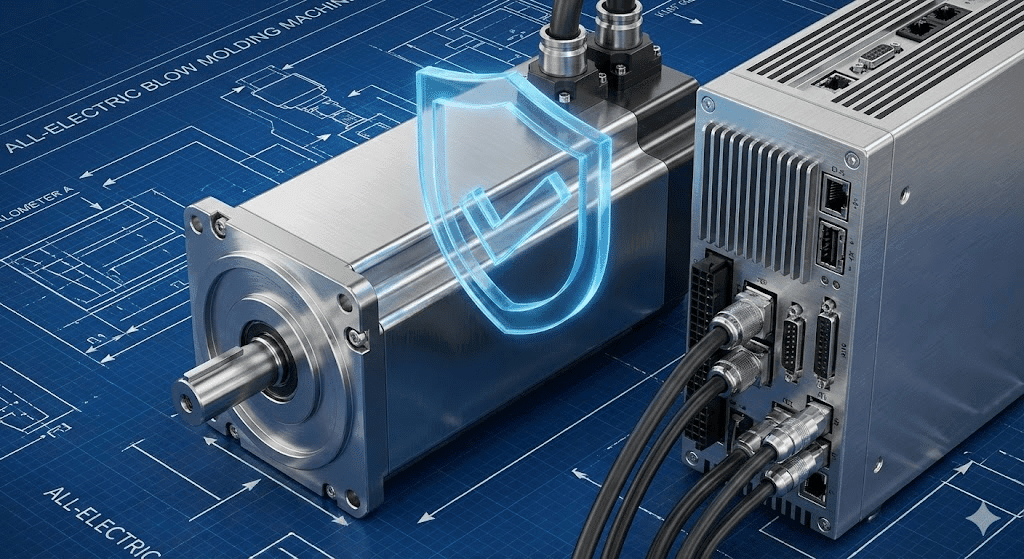 High-performance servo motor with extended warranty protection shield (ID#3)