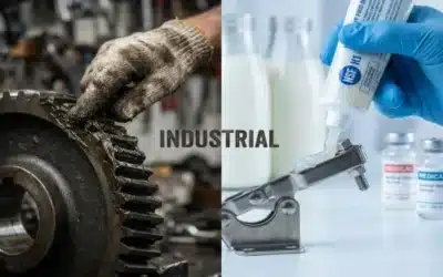 How can I determine whether the lubrication system of an all-electric extrusion blow molding machine poses a risk of product contamination?