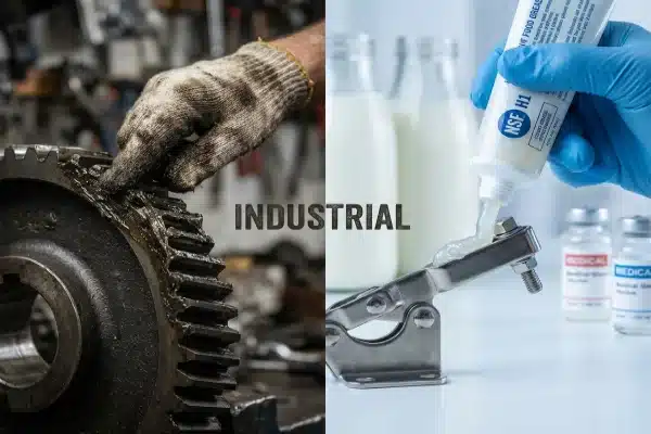 How can I determine whether the lubrication system of an all-electric extrusion blow molding machine poses a risk of product contamination?