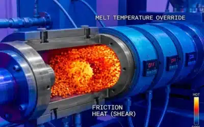 How can I verify that the screw design of the all-electric extrusion blow molding machine is suitable for my raw material characteristics?