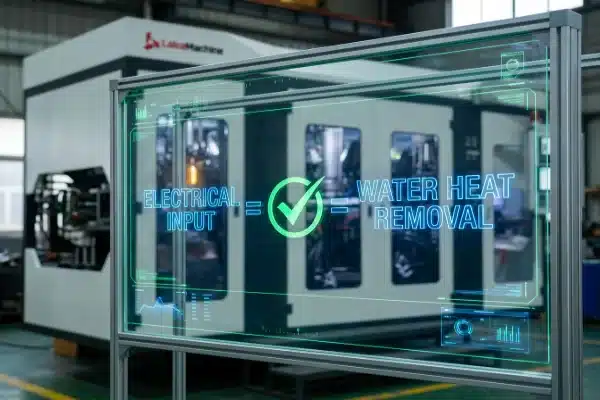 Machine Cooling Efficiency Audit Energy balance audit illustrating heat removal efficiency for extrusion blow molding machines (ID#3)