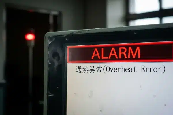 Localized alarm display on electric blow molding machine HMI for fast troubleshooting (ID#5)