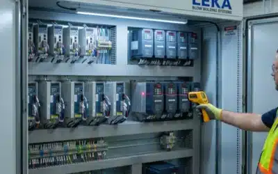 How should I test the stability of the ALL electric extrusion blow molding machine during high-speed operation?