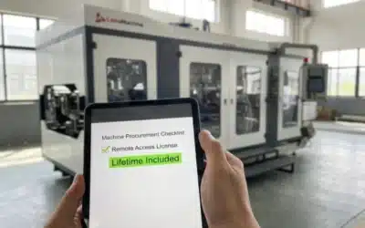 How should I evaluate the supplier’s remote fault diagnosis capabilities when purchasing an all-electric extrusion blow molding machine?