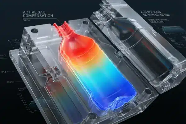 3D visualization of uniform bottle wall thickness through servo parison control (ID#5)