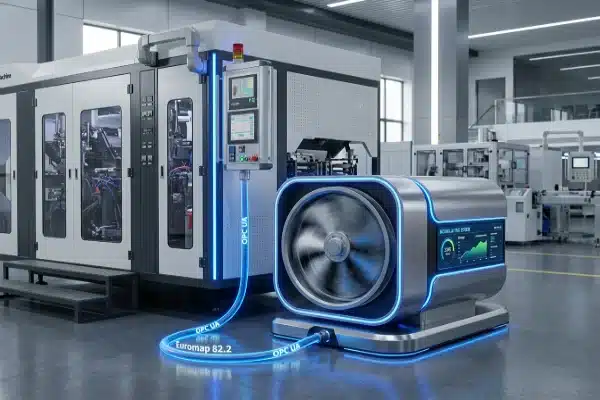 Intelligent Smart Cooling System Smart cooling pump with intelligent communication for all-electric blow molding machines (ID#4)