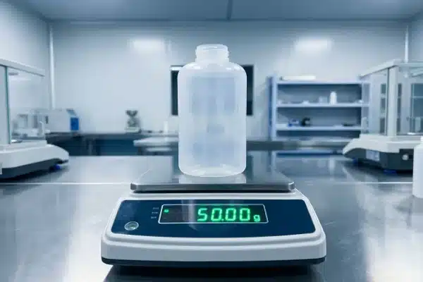 Validation of bottle weight precision and uniformity for all-electric blow molding machine performance (ID#1)