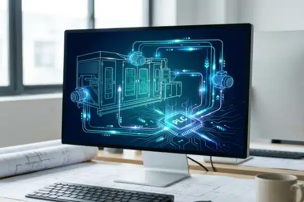 PLC control system managing digital recipes and parison profiles for all-electric blow molding machines (ID#4)