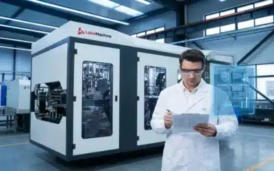 What kind of trial run report for the all-electric extrusion blow molding machine should I request from the supplier before receiving the machine?