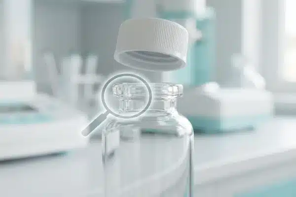 Servo Neck Finish Accuracy Servo control ensuring neck finish accuracy and leak-proof seals for pharmaceutical bottles (ID#2)