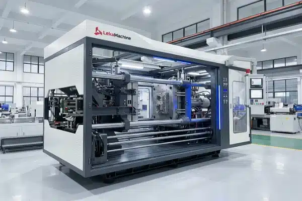 All-electric extrusion blow molding machine precision clamping unit in factory (ID#1)