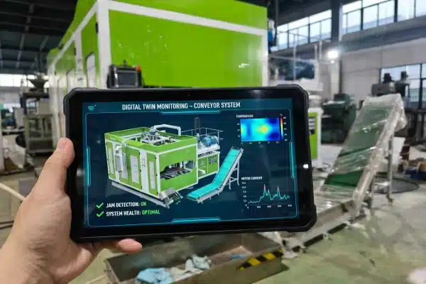 Digital twin monitoring and ESD systems for optimizing scrap conveyor workflow (ID#4)