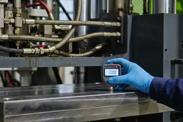 Testing the hardness of an electric blow molding machine platen for long-term durability (ID#1)