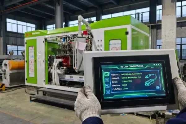 HMI IO-Link vendor ID and sensor QR inspection (ID#1)