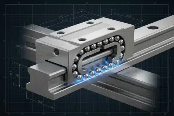 Linear Guide Rail Durability Inspecting high quality linear guides for low rolling resistance and operator safety (ID#2)