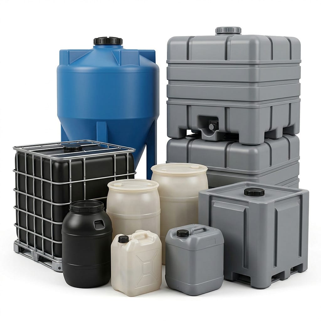 Industrial plastic tank and IBC containers for customized heavy-duty projects