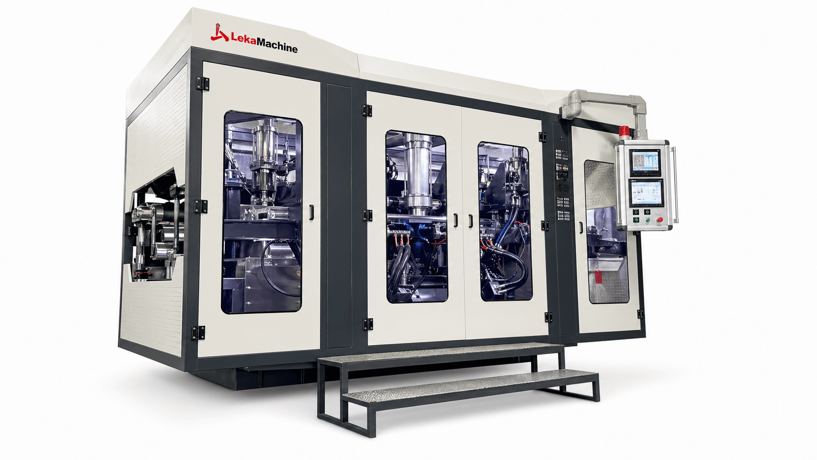 LEKA Extrusion blow molding machine for HDPE bottle and container production